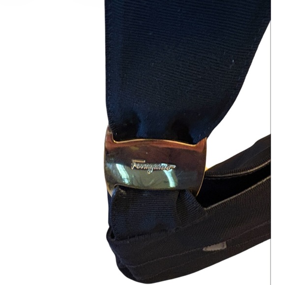 Salvatore Ferragamo Black Tiered Grosgrain Ribbon Shoulder Bag/Tote - Picture 2 of 11